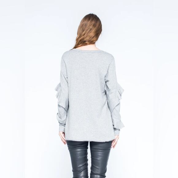 Wilt Long Sleeve Tunic w/ Twisted Ruffle Top (size S) - Picture 3 of 7